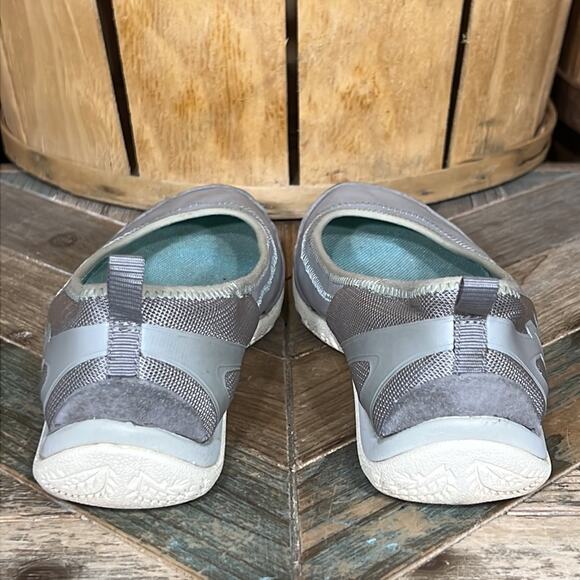 Merrell Enlighten Vex Drizzle Leather Gray Green Slip-On Flats Loafers Womens 7 - Picture 6 of 11